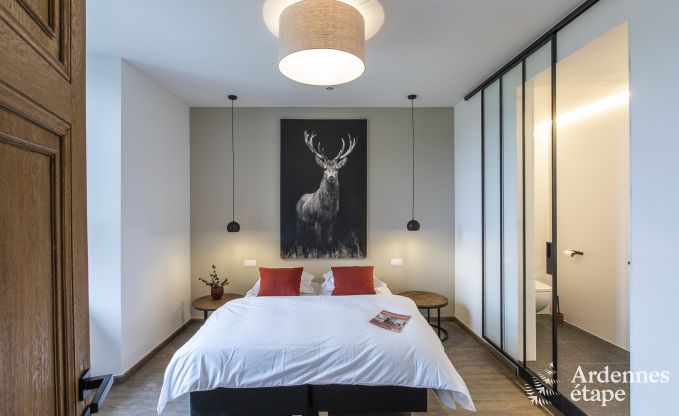 Magnifique chteau  Bertrix : hbergement pour 20 personnes avec piscine intrieure, jacuzzi et cabine infrarouge