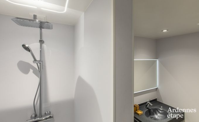 Magnifique chteau  Bertrix : hbergement pour 20 personnes avec piscine intrieure, jacuzzi et cabine infrarouge