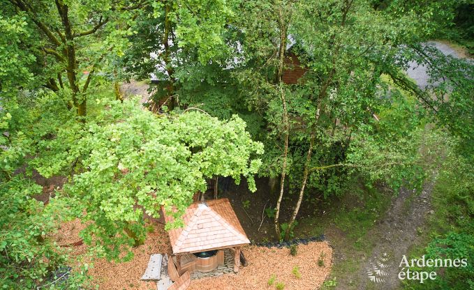 Cabane dans les arbres � Bertrix, Ardenne