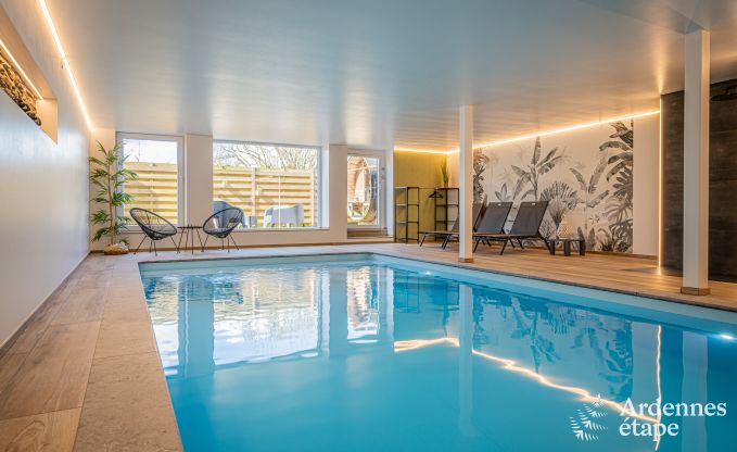 Maison de vacances confortable avec piscine int�rieure � Bertrix, Ardenne