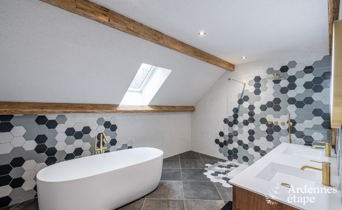 Chalet de luxe  Brognon pour 20 personnes avec piscine extrieure chauffe, jacuzzi extrieur et sauna au bord du lac