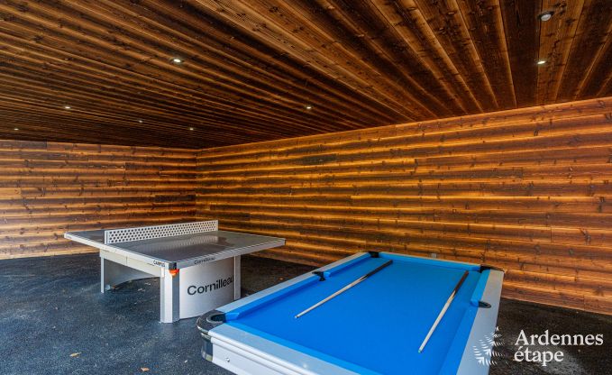 Chalet de luxe  Brognon pour 20 personnes avec piscine extrieure chauffe, jacuzzi extrieur et sauna au bord du lac