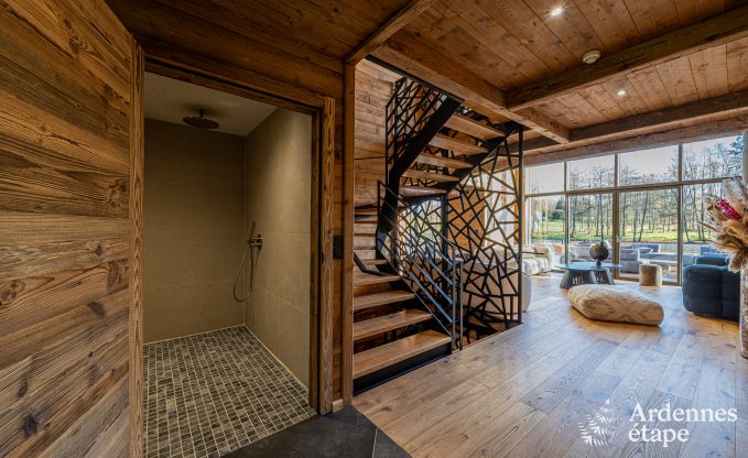 Chalet de luxe  Brognon pour 20 personnes avec piscine extrieure chauffe, jacuzzi extrieur et sauna au bord du lac