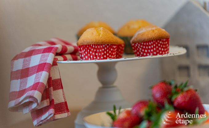 Charmante maison de vacances � Bullange : pour 4 personnes avec bain nordique et sauna