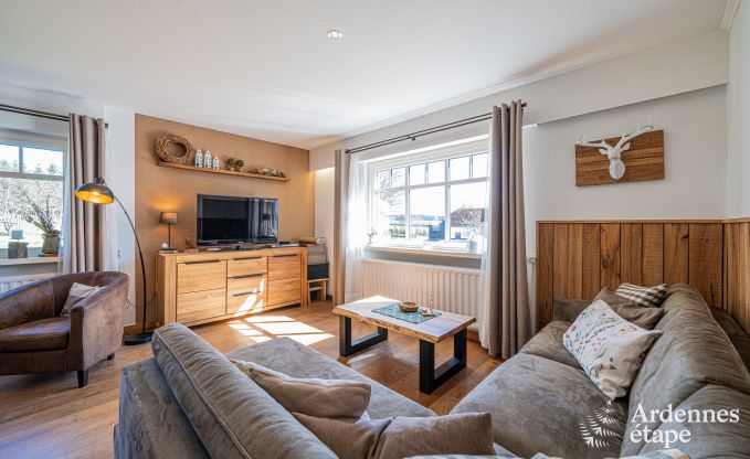 Charmante maison de vacances � Bullange : pour 4 personnes avec bain nordique et sauna