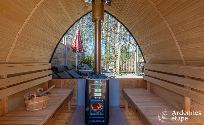 Charmante maison de vacances � Bullange : pour 4 personnes avec bain nordique et sauna