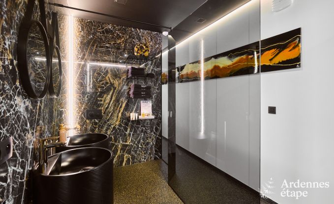 Fermette unique pour 2 personnes  Bllingen avec sauna priv, jacuzzi et douche extrieure