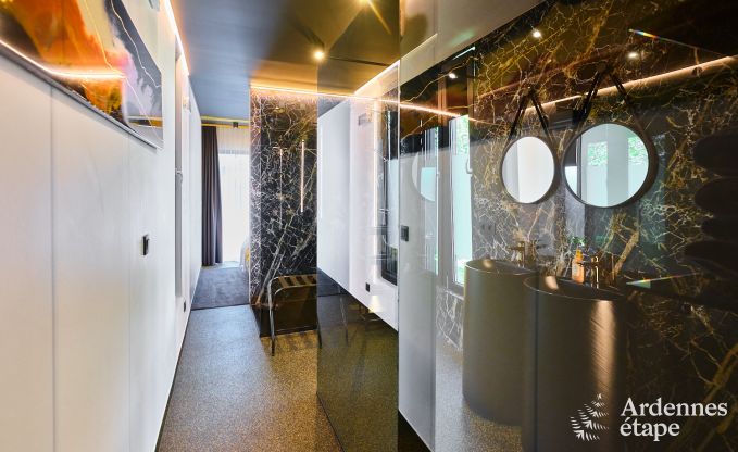 Fermette unique pour 2 personnes  Bllingen avec sauna priv, jacuzzi et douche extrieure