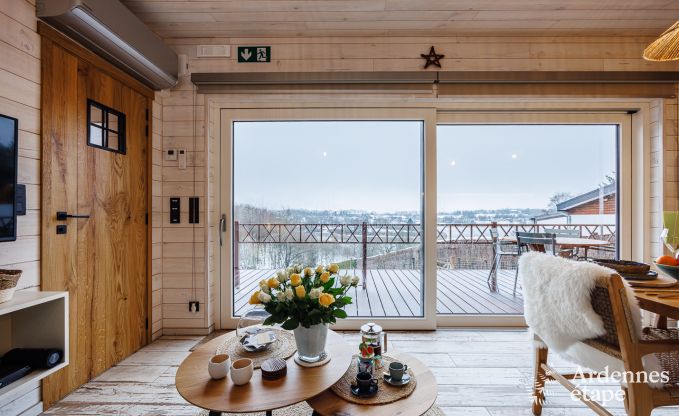 Chalet avec vue exceptionnelle  Butgenbach pour 2 personnes en Ardenne