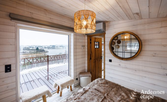 Chalet avec vue exceptionnelle  Butgenbach pour 2 personnes en Ardenne