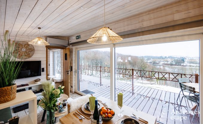 Chalet avec vue exceptionnelle  Butgenbach pour 2 personnes en Ardenne
