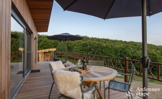 Chalet avec vue exceptionnelle  Butgenbach pour 2 personnes en Ardenne