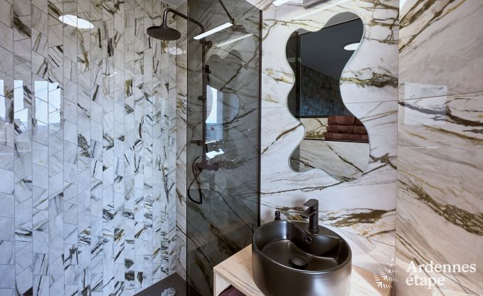 Maison de vacances de luxe � Butgenbach : ch�teau d'eau avec sauna, jacuzzi et vue panoramique pour 6 personnes