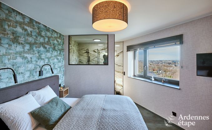 Maison de vacances de luxe � Butgenbach : ch�teau d'eau avec sauna, jacuzzi et vue panoramique pour 6 personnes