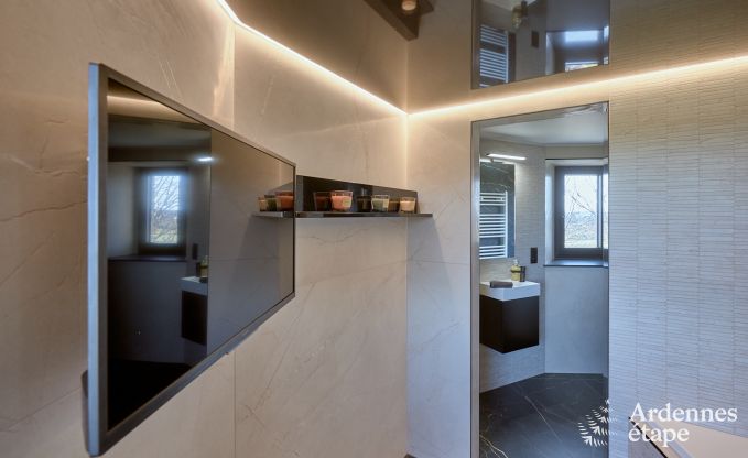 Maison de vacances de luxe � Butgenbach : ch�teau d'eau avec sauna, jacuzzi et vue panoramique pour 6 personnes