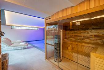 Villa de luxe à Bütgenbach : confort et détente pour 10 avec entre autres jacuzzi et sauna