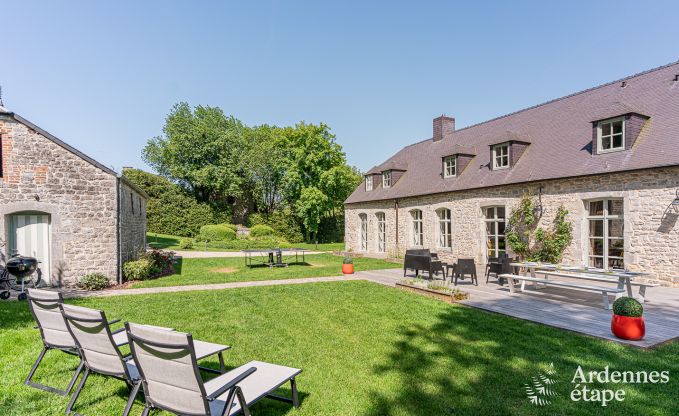 Maison de vacances  Cerfontaine pour 12/14 personnes en Ardenne avec terrain de tennis