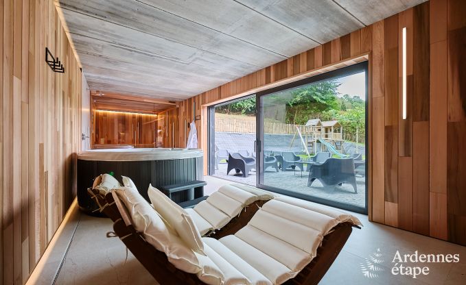 Loft spacieux pour 24 personnes  Chaudfontaine avec 10 chambres, wellness avec sauna et jacuzzi et terrasse prive