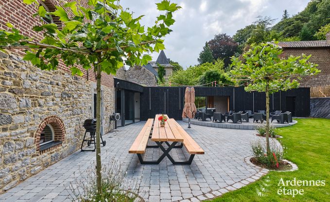 Loft spacieux pour 24 personnes  Chaudfontaine avec 10 chambres, wellness avec sauna et jacuzzi et terrasse prive