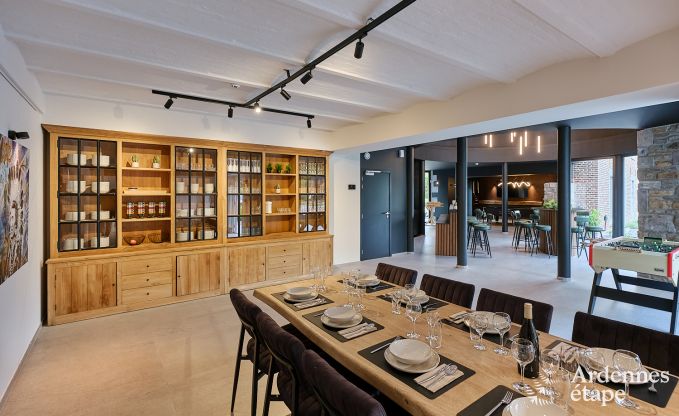 Loft spacieux pour 24 personnes  Chaudfontaine avec 10 chambres, wellness avec sauna et jacuzzi et terrasse prive