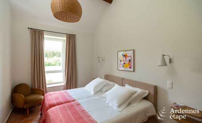 Chalet  Couvin pour 8 personnes : maison de vacances confortable avec sauna et vue panoramique