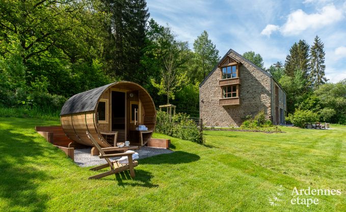 Chalet  Couvin pour 8 personnes : maison de vacances confortable avec sauna et vue panoramique