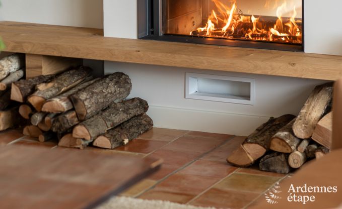 Chalet  Couvin pour 8 personnes : maison de vacances confortable avec sauna et vue panoramique