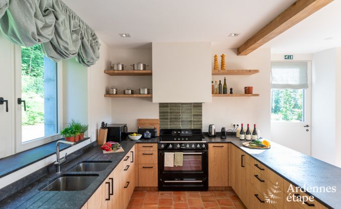 Chalet  Couvin pour 8 personnes : maison de vacances confortable avec sauna et vue panoramique