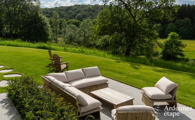 Chalet  Couvin pour 8 personnes : maison de vacances confortable avec sauna et vue panoramique