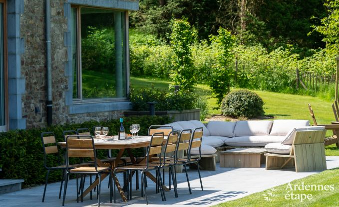 Chalet  Couvin pour 8 personnes : maison de vacances confortable avec sauna et vue panoramique