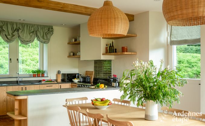 Chalet  Couvin pour 8 personnes : maison de vacances confortable avec sauna et vue panoramique