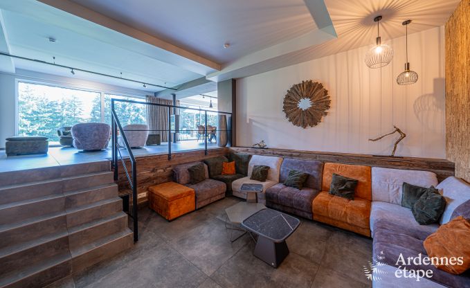 Spacieuse villa de luxe � Daverdisse pour 22 personnes avec 11 chambres, piscine int�rieure, sauna et jacuzzi