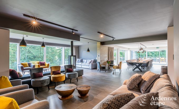 Villa de luxe Daverdisse, 10 chambres, 9 salles de bains, piscine, jacuzzi, sauna, salle de jeux, proche fort et rivire