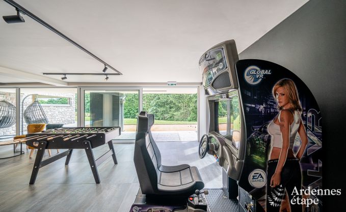 Villa de luxe Daverdisse, 10 chambres, 9 salles de bains, piscine, jacuzzi, sauna, salle de jeux, proche fort et rivire