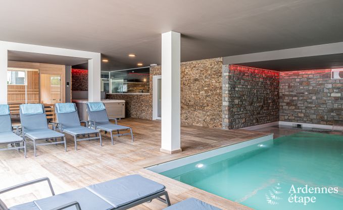 Villa de luxe Daverdisse, 10 chambres, 9 salles de bains, piscine, jacuzzi, sauna, salle de jeux, proche fort et rivire