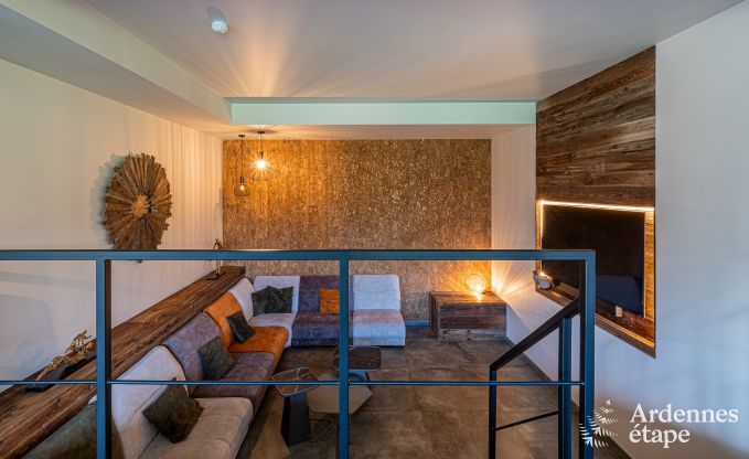 Spacieuse villa de luxe  Daverdisse pour 22 personnes avec 11 chambres, piscine intrieure, sauna et jacuzzi