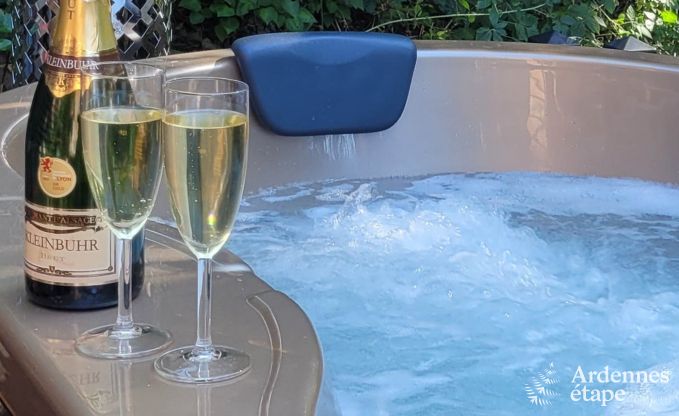 Chalet romantique Doische : fait main, po�le � bois, jardin priv�, convient pour 2 personnes