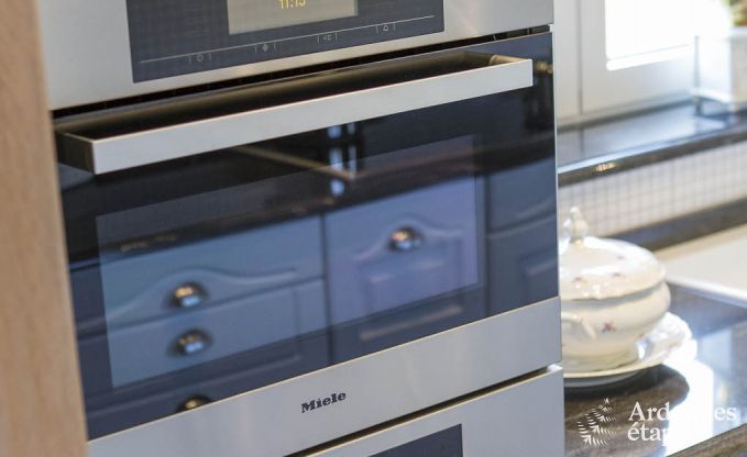 Villa de luxe pour 8 personnes � Doische : cabine infrarouge, jacuzzi, cassette � bois, �tang et jardin priv�