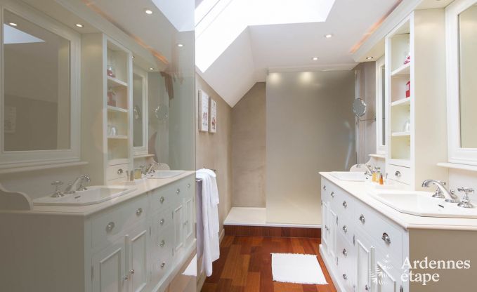 Villa de luxe pour 8 personnes � Doische : cabine infrarouge, jacuzzi, cassette � bois, �tang et jardin priv�