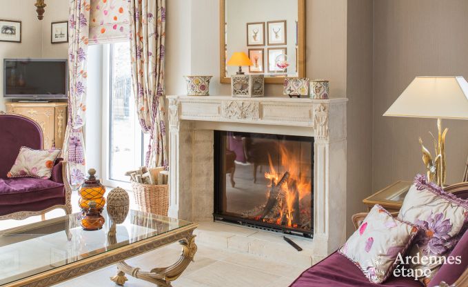 Villa de luxe pour 8 personnes  Doische : cabine infrarouge, jacuzzi, cassette  bois, tang et jardin priv