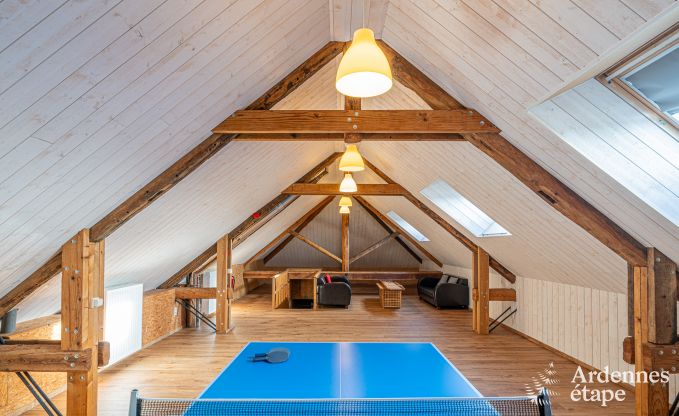 Maison de vacances � Drubuy (M�an), Ardenne, 7 chambres, 3 salles de bain, 19 personnes, jardin privatif, �quipements enfants et loisirs