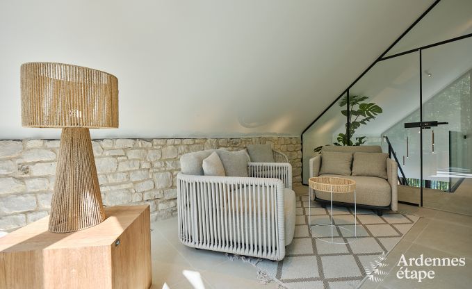 Maison de vacances de luxe Durbuy pour 9 personnes avec sauna et terrain de ptanque