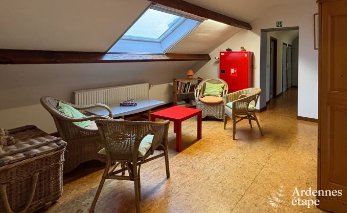 Grande maison de vacances � la ferme � Durbuy, 8 chambres, 7 salles de bain, jardin priv�, �quipements pour familles et cyclistes, Ardenne