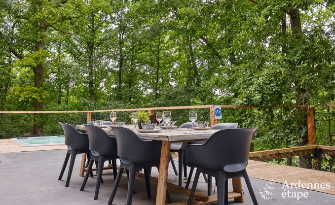 Villa de luxe  Durbuy pour 8 personnes avec jacuzzi, sauna, terrasse couverte et jardin priv