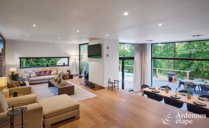 Villa de luxe  Durbuy pour 8 personnes avec jacuzzi, sauna, terrasse couverte et jardin priv