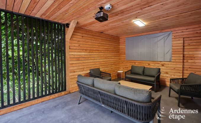 Villa de luxe  Durbuy pour 8 personnes avec jacuzzi, sauna, terrasse couverte et jardin priv