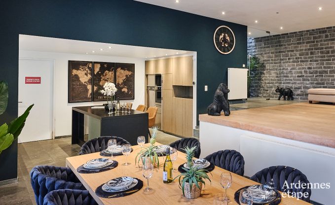 Villa de luxe  Durbuy pour 8 personnes avec jacuzzi, sauna, terrasse couverte et jardin priv