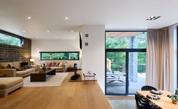 Villa de luxe  Durbuy pour 8 personnes avec jacuzzi, sauna, terrasse couverte et jardin priv