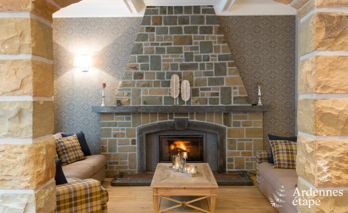 Villa de luxe � Durbuy : h�bergement pour 15 personnes avec piscine, spa et nature en Ardenne