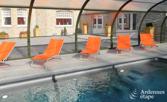 Villa de luxe � Durbuy : h�bergement pour 15 personnes avec piscine, spa et nature en Ardenne